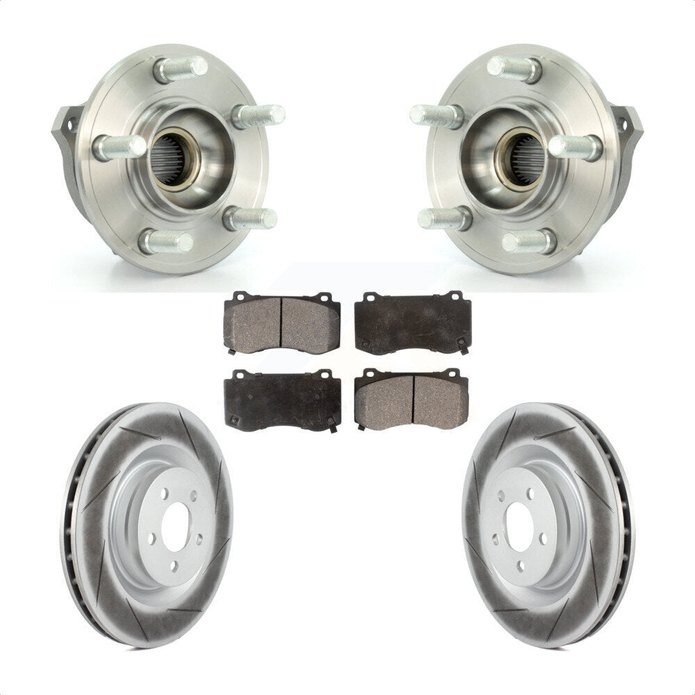 Kit de plaquettes de Rotor de frein, ensemble de roulements de moyeu avant, pour Dodge Charger Challenge
