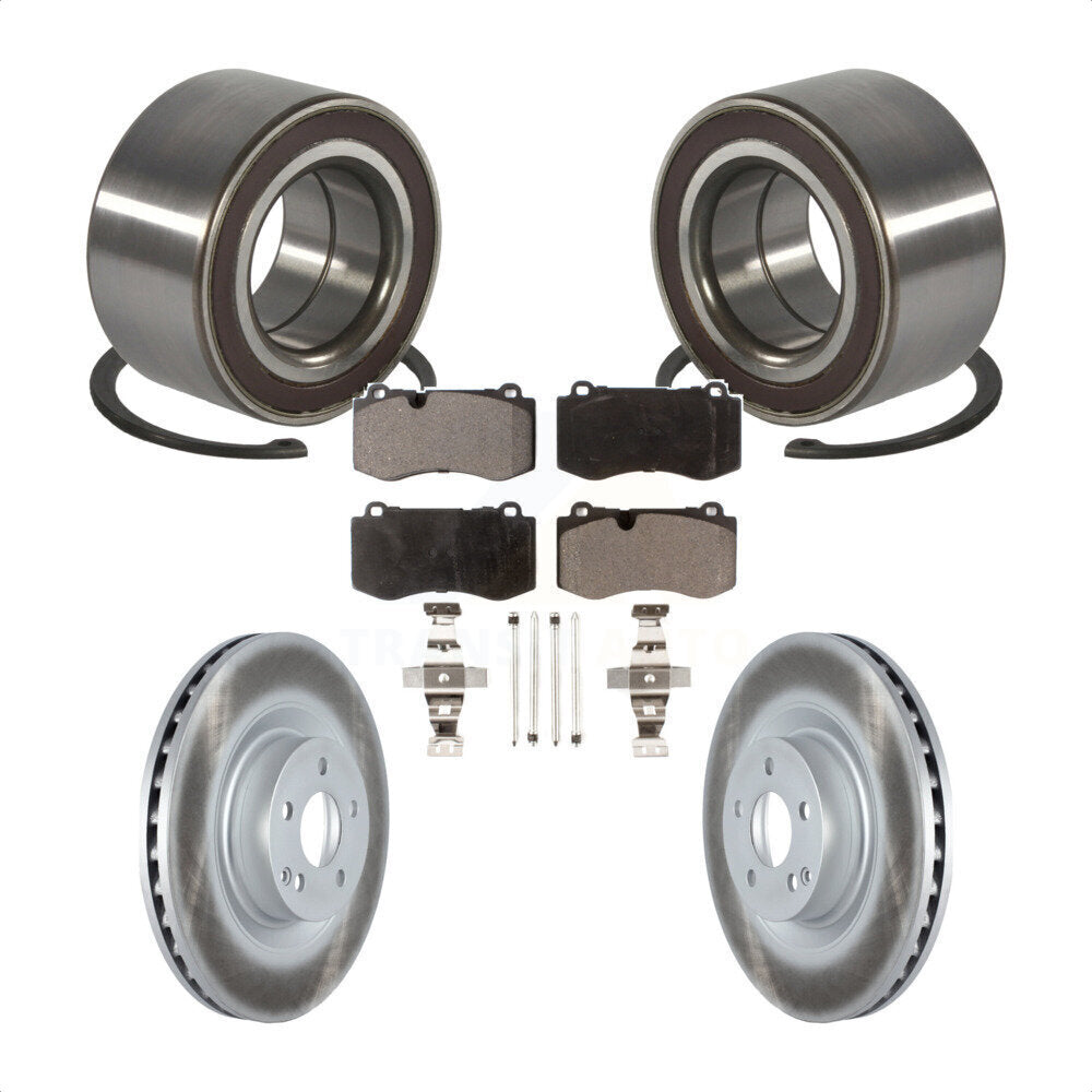 Kit de plaquettes de Rotor de frein enduit de roulement de roue avant, pour Mercedes-Benz S550 CL550 S35