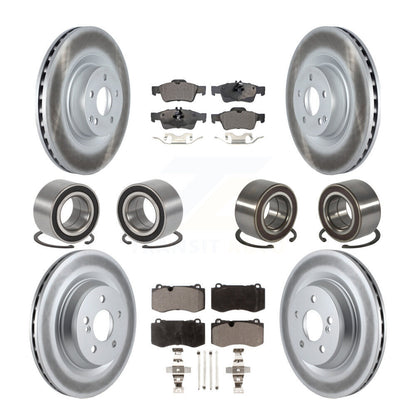 Kit de plaquettes de Rotor de frein à disque revêtu de roulement avant et arrière (10 pièces) pour Mercedes-Benz S35