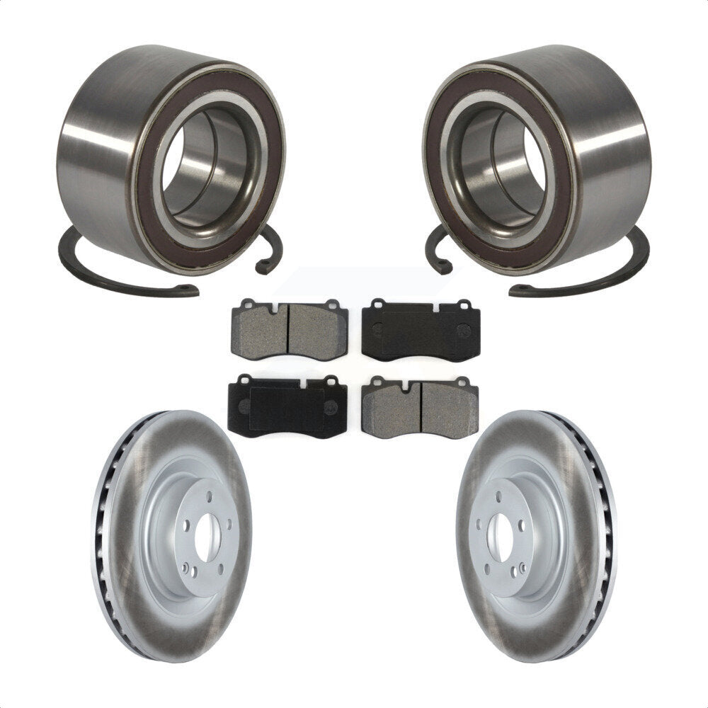 Kit de plaquettes de Rotor de frein enduit de roulement de roue avant, pour Mercedes-Benz S550 CL550 S35