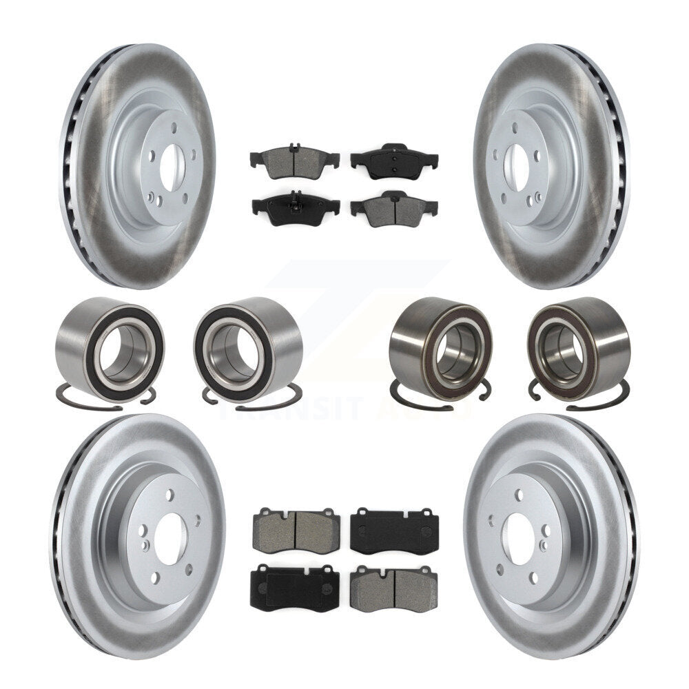 Kit de plaquettes de Rotor de frein à disque revêtu de roulement avant et arrière (10 pièces) pour Mercedes-Benz S35
