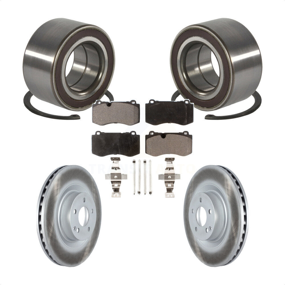 Kit de plaquettes de Rotor de frein enduit de roulement de roue avant, pour Mercedes-Benz S550 CL550 S35