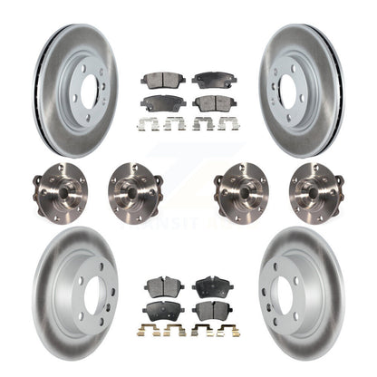 Kit de plaquettes de rotor de frein revêtues de roulement de moyeu avant et arrière (10 pièces) pour Mini Cooper Pacema