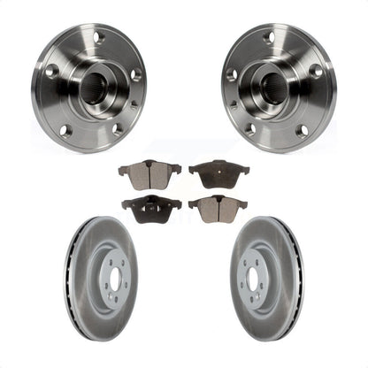 Kit de plaquettes de Rotor de frein à disque revêtu de roulement de moyeu avant, pour Volvo XC70 S60 V60 S80 V7