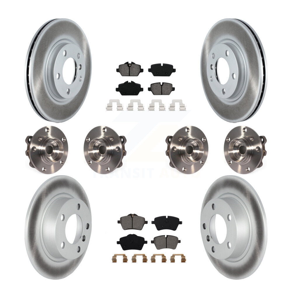 Kit de plaquettes de rotor de frein revêtues de roulement de moyeu avant et arrière (10 pièces) pour Mini Cooper Pacema