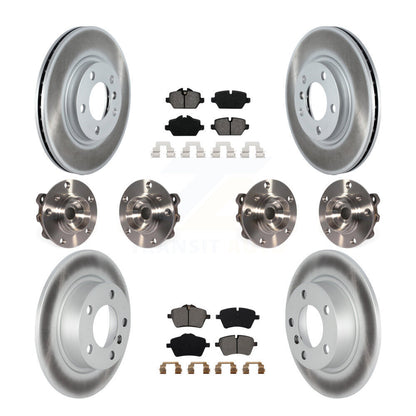 Kit de plaquettes de rotor de frein revêtues de roulement de moyeu avant et arrière (10 pièces) pour Mini Cooper Pacema