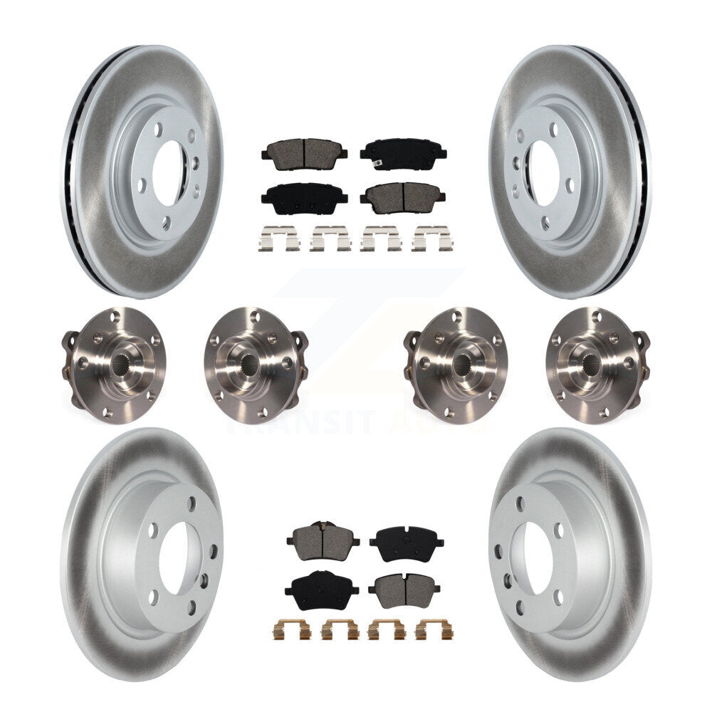 Kit de plaquettes de rotor de frein revêtues de roulement de moyeu avant et arrière (10 pièces) pour Mini Cooper Pacema