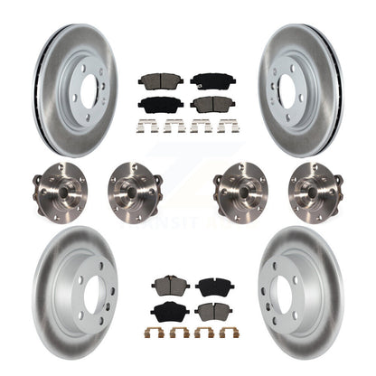 Kit de plaquettes de rotor de frein revêtues de roulement de moyeu avant et arrière (10 pièces) pour Mini Cooper Pacema