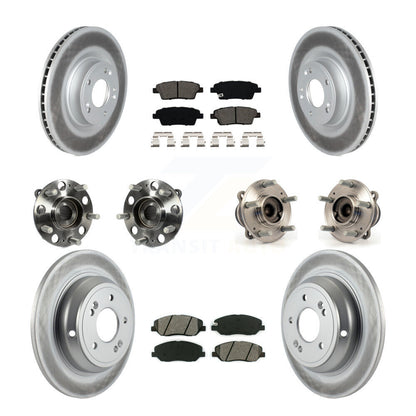 Kit de plaquettes de Rotor de frein, roulement de moyeu avant et arrière (10 pièces) pour Hyundai Genesis 3.8