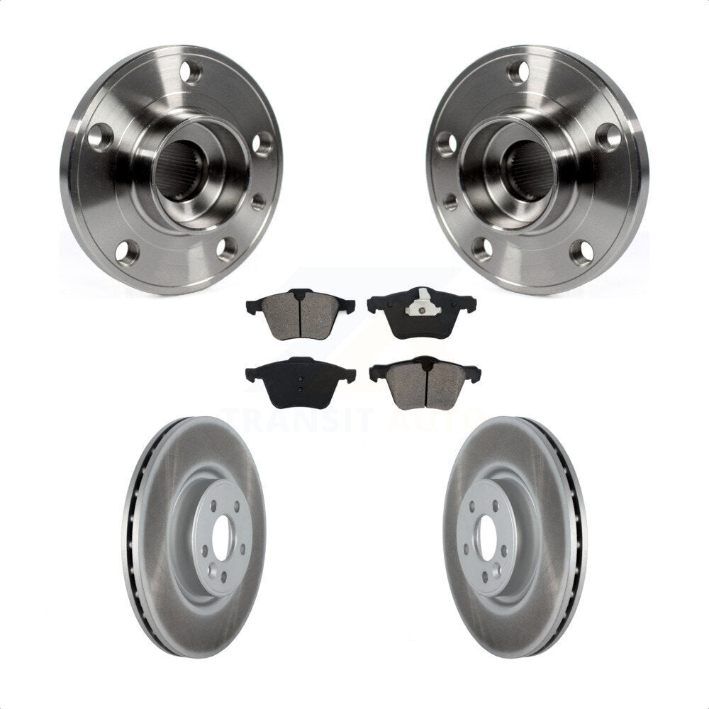 Kit de plaquettes de Rotor de frein à disque revêtu de roulement de moyeu avant, pour Volvo XC70 S60 V60 S80 V7