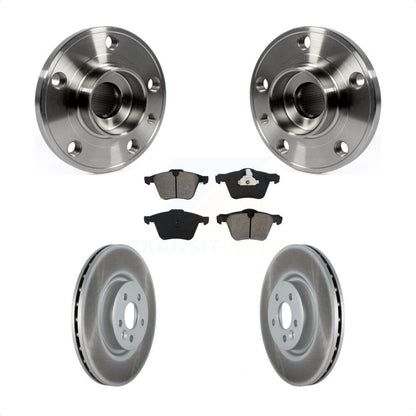 Kit de plaquettes de Rotor de frein à disque revêtu de roulement de moyeu avant, pour Volvo XC70 S60 V60 S80 V7