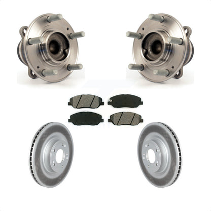 Kit de plaquettes de Rotor de frein revêtues de roulement de moyeu avant, pour Hyundai Genesis 2009 2011 3.8