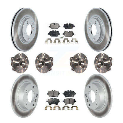 Kit de plaquettes de rotor de frein revêtues de roulement de moyeu avant et arrière (10 pièces) pour Mini Cooper Pacema