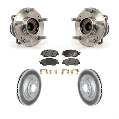 Kit de plaquettes de Rotor de frein revêtues de roulement de moyeu avant, pour Hyundai Genesis 2009 2011 3.8