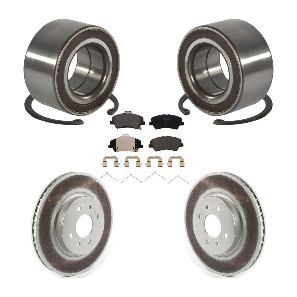 Kit de Rotor et de plaquettes de frein à disque revêtu de roulement de roue avant, pour Kia Rio Hyundai Accen