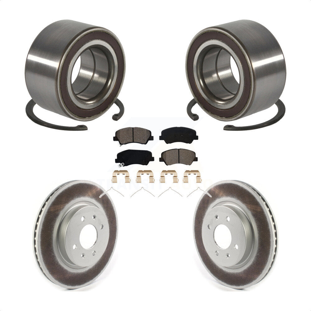 Kit de Rotor et de plaquettes de frein à disque revêtu de roulement de roue avant, pour Kia Rio Hyundai Accen