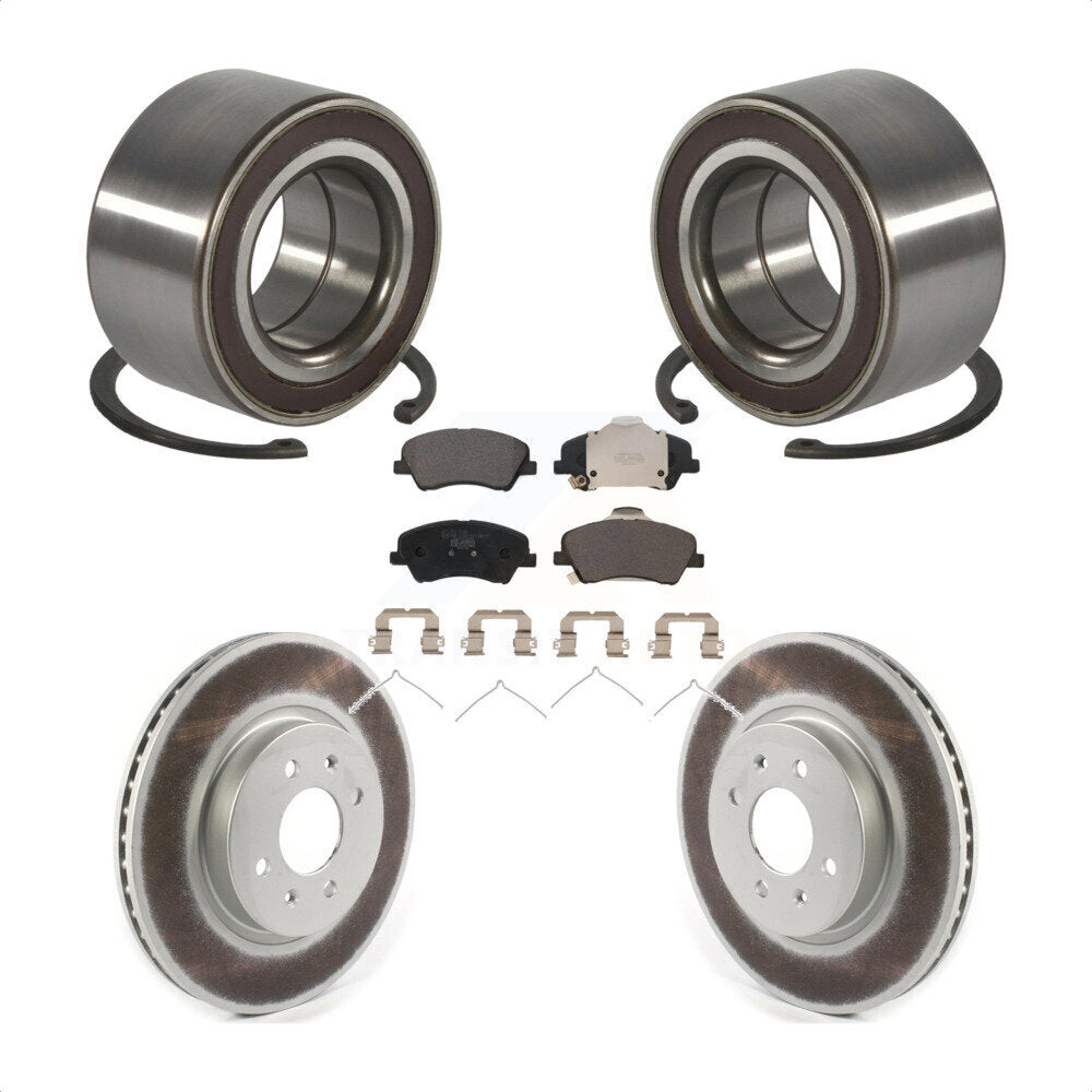 Kit de Rotor et de plaquettes de frein à disque revêtu de roulement de roue avant, pour Kia Rio Hyundai Accen