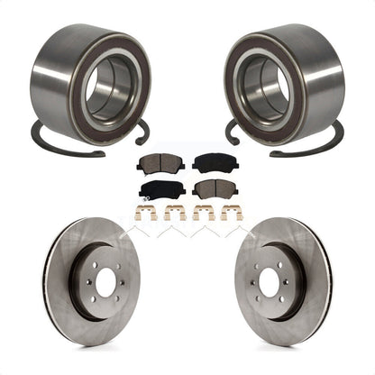 Kit de rotors et plaquettes de frein à disque, roulement de roue avant, pour Kia Rio Hyundai Accent