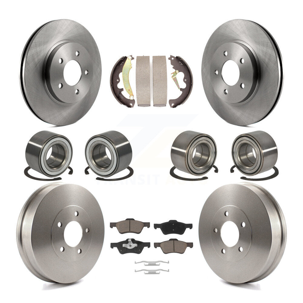 Kit de patins de Rotor de frein, roulement avant et arrière (10 pièces), pour Ford Escape Mazda Tribut