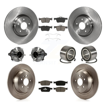 Kit de rotors et plaquettes de frein avec roulement de moyeu avant et arrière (10 pièces) pour Ford Escape Lincoln MK