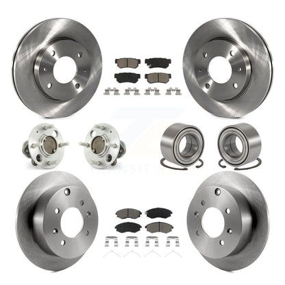 Kit de rotor et de plaquettes de frein, roulement de moyeu avant et arrière (10 pièces), pour Hyundai Sonata non AB