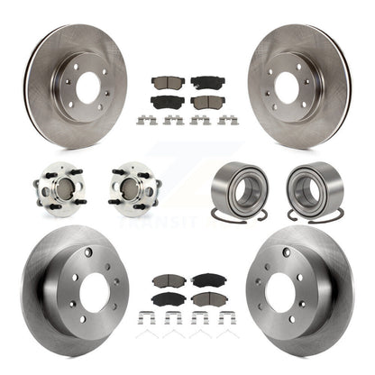 Kit de plaquettes de Rotor de frein, roulement de moyeu avant et arrière (10 pièces), pour Hyundai Sonata 4 roues AB