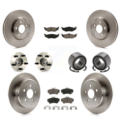Kit de rotor et de plaquettes de frein à disque, roulement de moyeu avant et arrière (10 pièces) pour Chrysler PT Cruise