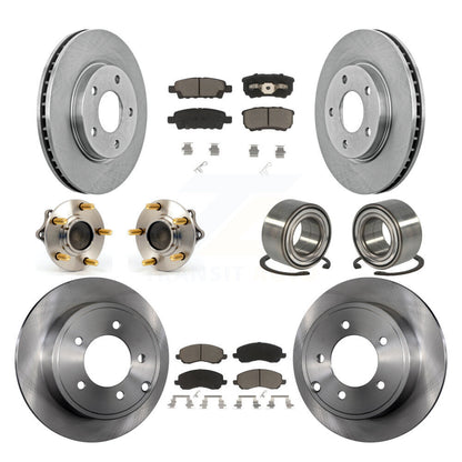 Kit de Rotor et de plaquettes de frein à disque, roulement de moyeu avant et arrière (10 pièces) pour Mitsubishi Lance
