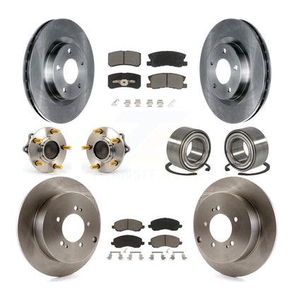 Kit de plaquettes de Rotor de frein à disque, roulement de moyeu avant et arrière (10 pièces) pour Mitsubishi Outlande