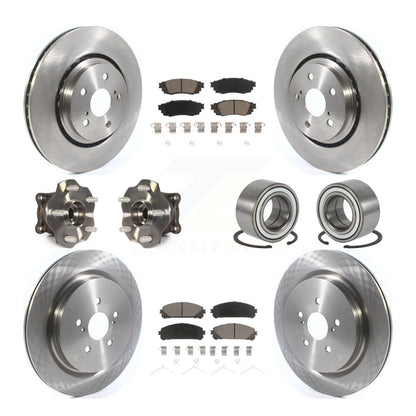 Kit de plaquettes de rotor de frein à disque, roulement de moyeu avant et arrière (10 pièces) pour Lexus RX350 AW 2016