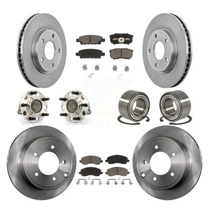 Kit de rotors et plaquettes de frein à disque, roulements de moyeu avant et arrière (10 pièces) pour Dodge Caliber