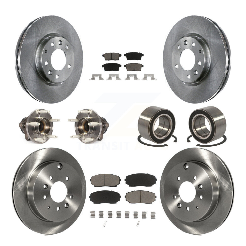 Kit de plaquettes de Rotor de frein, roulement de moyeu avant et arrière (10 pièces) pour Ford Edge Lincoln MKX FW