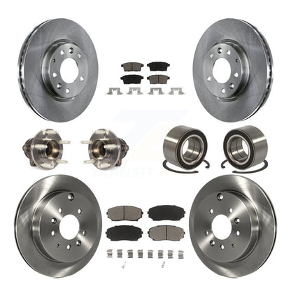 Kit de plaquettes de Rotor de frein, roulement de moyeu avant et arrière (10 pièces) pour Ford Edge Lincoln MKX FW