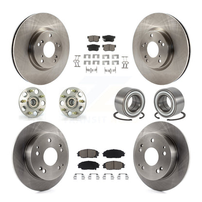Kit de plaquettes de Rotor de frein, roulement de moyeu avant et arrière (10 pièces) pour Acura RSX type 2002 – 2006