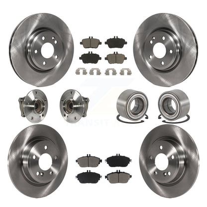 Kit de Rotor et de plaquettes de frein, roulement de moyeu avant et arrière (10 pièces) pour Mercedes-Benz GLA250