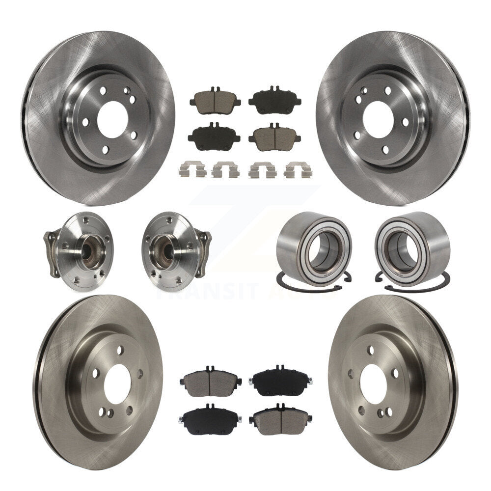 Kit de plaquettes de Rotor de frein à disque, roulement de moyeu avant et arrière (10 pièces) pour Mercedes-Benz GLA25