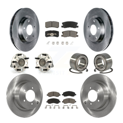 Kit de Rotor et de plaquettes de frein, roulement de moyeu avant et arrière (10 pièces) pour Jeep Patriot Compass FW