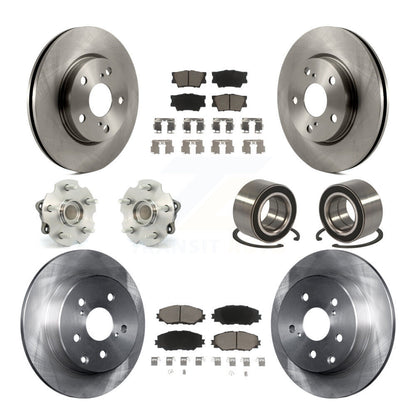 Kit de rotor et de plaquettes de frein à disque, roulement de moyeu avant et arrière (10 pièces) pour Lexus HS250 2010