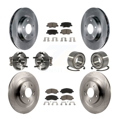 Kit de Rotor et de plaquettes de frein, roulement de moyeu avant et arrière (10 pièces) pour Mitsubishi RVR Outlande