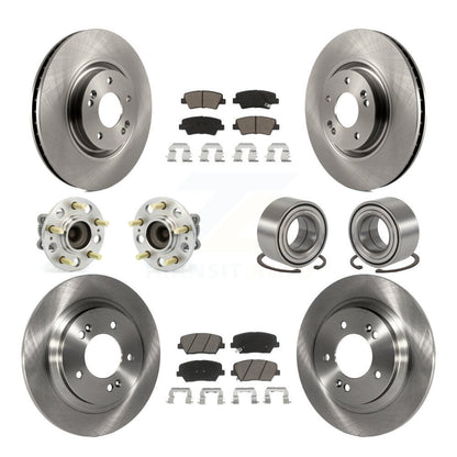 Kit de plaquettes de Rotor de frein à disque, roulement de moyeu avant et arrière (10 pièces) pour Hyundai Azera Limite