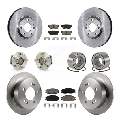 Kit de rotors et plaquettes de frein à disque, roulements de moyeu avant et arrière (10 pièces) pour Hyundai XG350