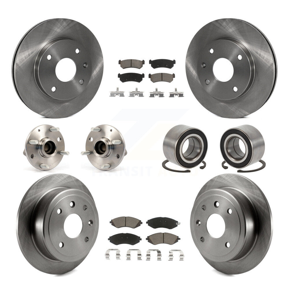 Kit de Rotor et de plaquettes de frein, roulement de moyeu avant et arrière (10 pièces) pour Chevrolet Optra Suzuk