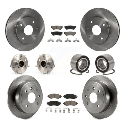 Kit de Rotor et de plaquettes de frein, roulement de moyeu avant et arrière (10 pièces) pour Chevrolet Optra Suzuk
