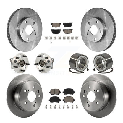 Kit de Rotor et de plaquettes de frein, roulement de moyeu avant et arrière (10 pièces), pour Toyota Camry Lexus ES30