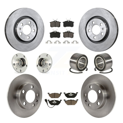 Kit de Rotor et de plaquettes de frein à disque, roulement de moyeu avant et arrière (10 pièces) pour Volkswagen Beetl