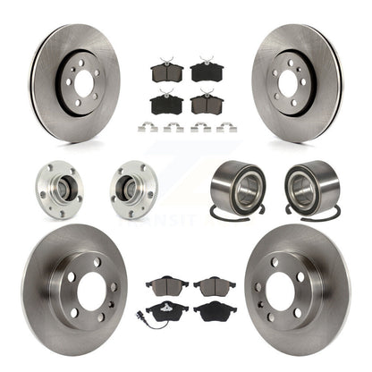 Kit de Rotor et de plaquettes de frein à disque, roulement de moyeu avant et arrière (10 pièces) pour Volkswagen Beetl