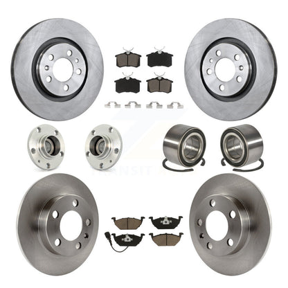 Kit de plaquettes de Rotor de frein, roulement de moyeu avant et arrière (10 pièces) pour Volkswagen Golf City Jett