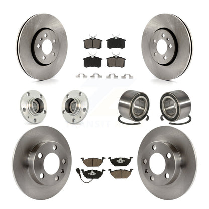 Kit de plaquettes de Rotor de frein, roulement de moyeu avant et arrière (10 pièces) pour Volkswagen Golf 2.0 00-01