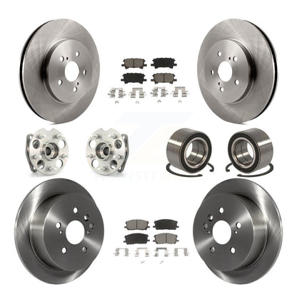 Kit de Rotor et de plaquettes de frein, roulement de moyeu avant et arrière (10 pièces) pour Lexus RX350 RX330 Toyot
