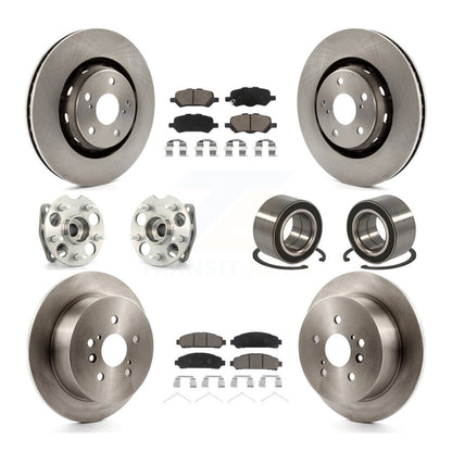 Kit de plaquettes de Rotor de frein, roulement de moyeu avant et arrière (10 pièces) pour Toyota Venza AW 2009 – 2016